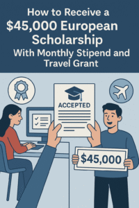 How to Receive a $45,000 European Scholarship With Monthly Stipend and Travel Grant